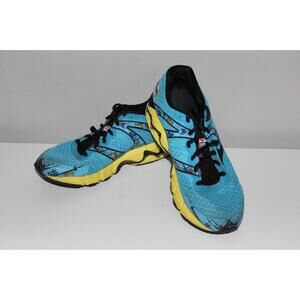 Mizuno Wave Inspire 10th Anniversary Running Shoe Aqua Blue and Yellow Size 6.5